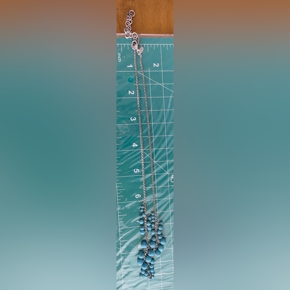 Sterling silver possible turquoise necklace - Picture 7 of 7